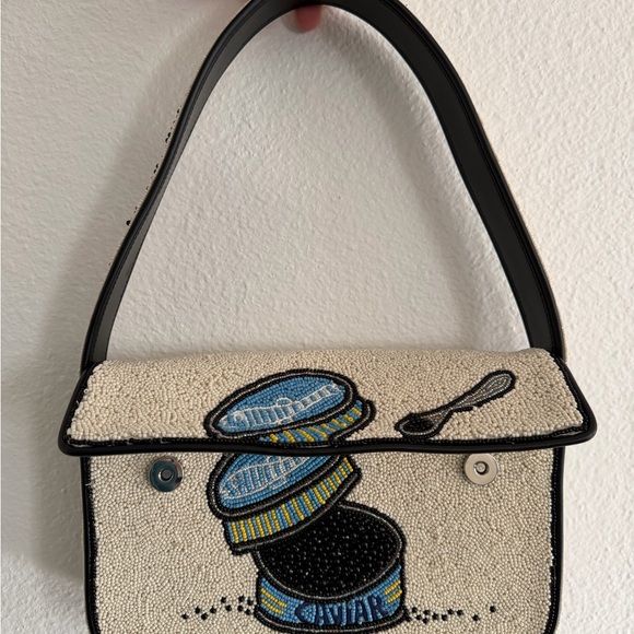 STAUD Hand Beaded Tommy Bag - Caviar - Picture 5 of 10